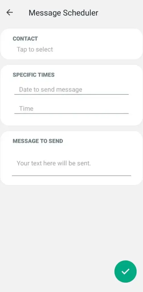 How to set schedule message in whastapp plus screenprocess part3